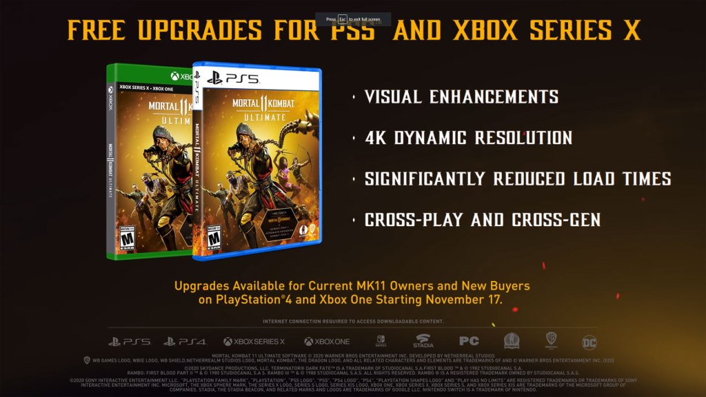 Free Upgrades for PS5 and Xbox Series X.