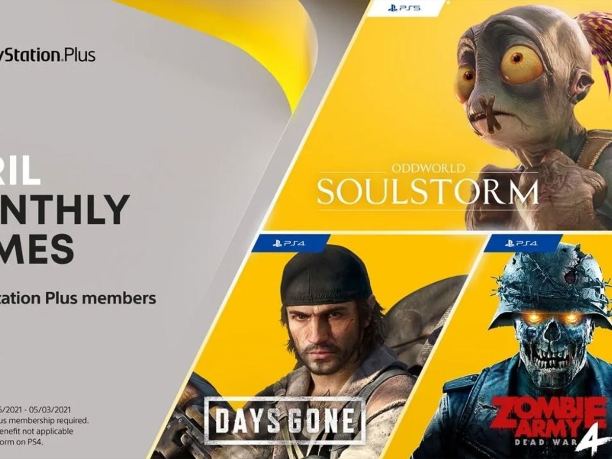 Monthly PS Plus Games April 2021